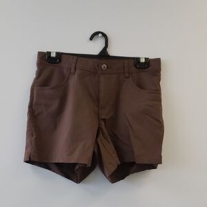 Women's Prana Stretch Zion Halle Shorts 5" inseam Mocha